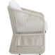 Allariz Greige / Stinson White Outdoor Dining Armchair